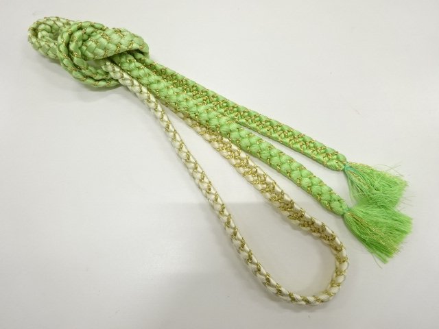 JAPANESE KIMONO / HAND-TIED OBIJIME